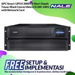 APC Smart-UPS X 3000VA Short Depth Tower/Rack Convertible LCD 200-240V with Network Card (SMX3000HVNC)