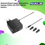 Network Power supply with battery backup, 12Vdc, 1A, CEE7, lithium battery (CP12010LI-GR) - Gambar 2