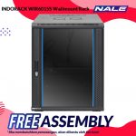 INDORACK WIR6015S Wallmount Rack 15U-600mm Depth Single Glass Door