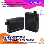 NETVIEL® MEDIA CONVERTER 10/100Tx to 100Fx Multimode 2Km ( SC Type of fiber optic port duplex )