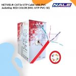 NETVIEL® CAT5e UTP Cable with PVC Jacketing RED COLOR (NVL-UTP-PVC-5E)