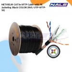 NETVIEL® CAT5e SFTP Cable with PE Jacketing Black COLOR (NVL-UTP-SFTP-5E)