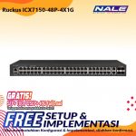 Ruckus Paket Complete Compact Switch Stackable 48-Port PoE+ (ICX7150-48P-4X10G-S)