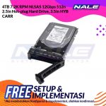 4TB 7.2K RPM NLSAS 12Gbps 512n 2.5in Hot-plug Hard Drive, 3.5in HYB CARR