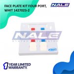 COMMSCOPE FACE PLATE KIT FOUR PORT WHITE (1427023-2) - Gambar 2