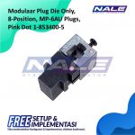 Modular Plug Die Only, 8-Position, MP-6AU Plugs, Pink Dot (1-853400-5)