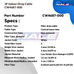 2F INDOOR DROP CABLE,GJXFH-2B6 G657A2 (CW4687-000) - Gambar 3