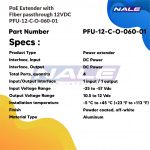 PoE Extender with Fiber passthrough 12VDC (PFU-12-C-O-060-01) - Gambar 3