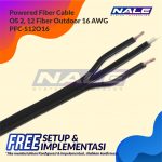 Powered Fiber Cable, OS2, 12 Fibers, Outdoor, 16AWG Conductor (PFC-S12O16)