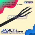 Powered Fiber Cable, OS2, 4 Fibers, Outdoor, 12AWG Conductor (PFC-S04O12)