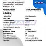 O-002-DF-8G-F02NS/IC29: CommScope Self-Supporting All-Dielectric Outdoor Drop Cable, 2 fibers SM (810009421/DB) - Gambar 3