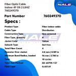 Fiber Optic Cable, Indoor, 4F, OS2, LSZH (760249370) - Gambar 3