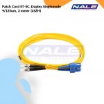 Netviel Patch Cord ST-SC, Duplex Singlemode 9/125um, 2 meter (LSZH) (NVL-DPSM1-ST-SC-002)
