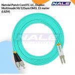 Netviel Patch Cord FC-LC, Duplex Multimode 50/125um OM3, 15 meter (LSZH) (NVL-DPMM3-FC-LC-015)