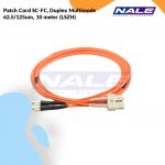 Netviel Patch Cord SC-FC, Duplex Multimode 62.5/125um, 10 meter (LSZH) (NVL-DPMM1-SC-FC-010)