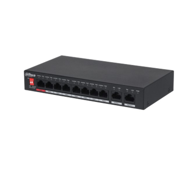 Dahua 10-Port Unmanaged Desktop Switch with 8-Port PoE (DH-PFS3010-8ET-96)
