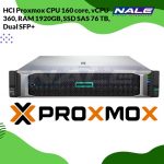 HCI Proxmox CPU 160 core, vCPU 360, RAM 1,9TB, SSD SAS 76 TB, Dual SFP+