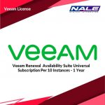 Veeam Renewal  Availability Suite Universal Subscription Per 10 Instances - 1 Year