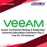 Veeam 1st Payment Backup & Replication Universal Subscription Enterprise Plus 3 Year Per 10 Instances