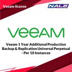 VEEAM 1 YEAR ADDITIONAL PRODUCTION VEEAM BACKUP & REPLICATION UNIVERSAL PERPETUAL - PER 10 INSTANCES
