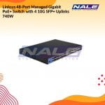 Linksys 48-Port Managed Gigabit PoE+ Switch with 4 10G SFP+ Uplinks 740W