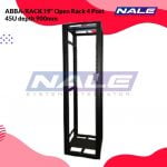ABBA-RACK 19" Open Rack 4 Post 45U depth 900mm