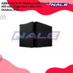 ABBA-RACK 19" Wallmount 8U Depth 600 mm ( Single Door ), RAL7032, Outdoor, IP55