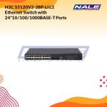 H3C S5120V3-28P-LI L2 Ethernet Switch with 24*10/100/1000BASE-T Ports and 4*1000BASE-X Ports,(AC)