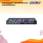 H3C S5120V3-28P-HPWR-LI L2 Ethernet Switch with 24*10/100/1000BASE-T PoE+ Ports(AC 370W,DC 740W), 4*100/1000BASE-X Ports, and 4*GE Combo Ports,(AC/DC)