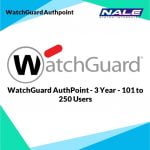 WatchGuard AuthPoint - 3 Year - 101 to 250 Users