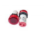 ECLAT PILOT LAMP LED HZ METER 22MM 30-105HZ ROUND PANEL FREQUENCY YELLOW INDICATOR