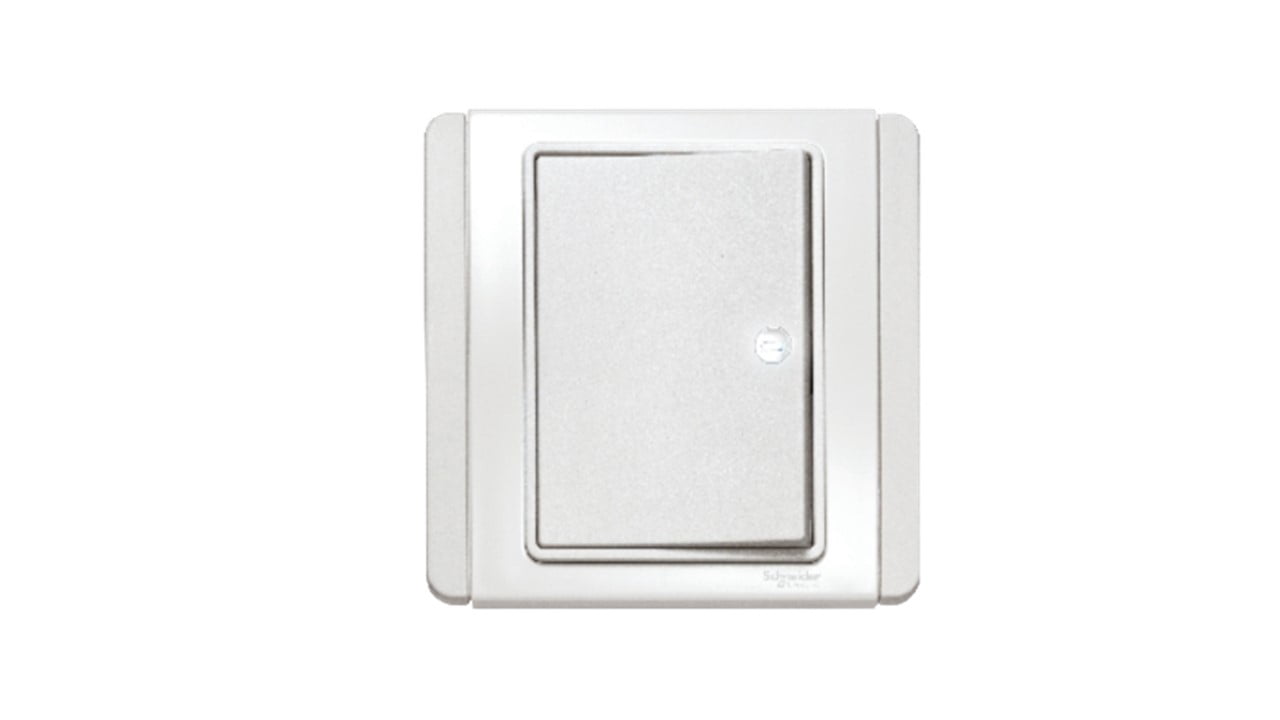 12 SAKLAR SINGLE SCHNEIDER NEO E3031H1_EWWW 1G 1W WHITE LED - Gambar 1
