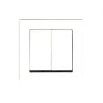 SAKLAR DOUBLE PLANO E162 2G 1W WHITE BROCO