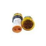 ECLAT PILOT LAMP LED AMP METER 22MM 0-100A ROUND PANEL YELLOW INDICATOR