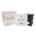 BELNET STOP KONTAK HDMI RCA TVF SOCKET OUTLET MEDIA