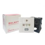 BELNET STOP KONTAK HDMI RCA RJ45 CAT6 SOCKET OUTLET MEDIA DATA CAT 6