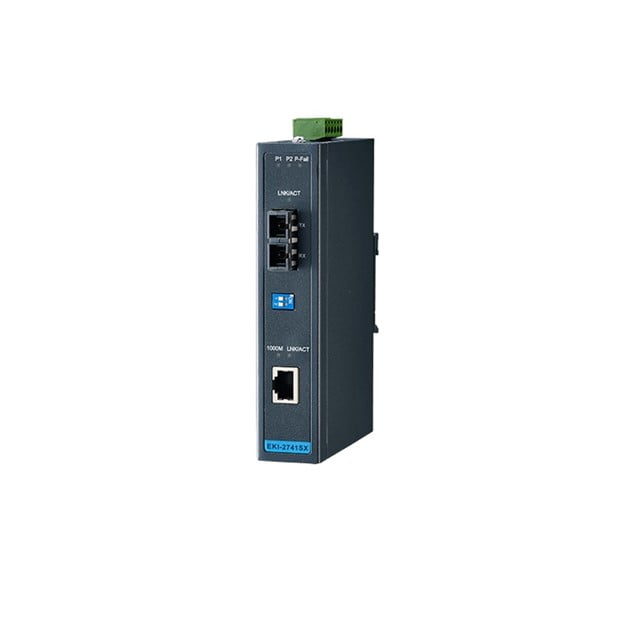 Advantech Giga Ethernet to 1000Base-SX Fiber Converter (EKI-2741SX-BE)