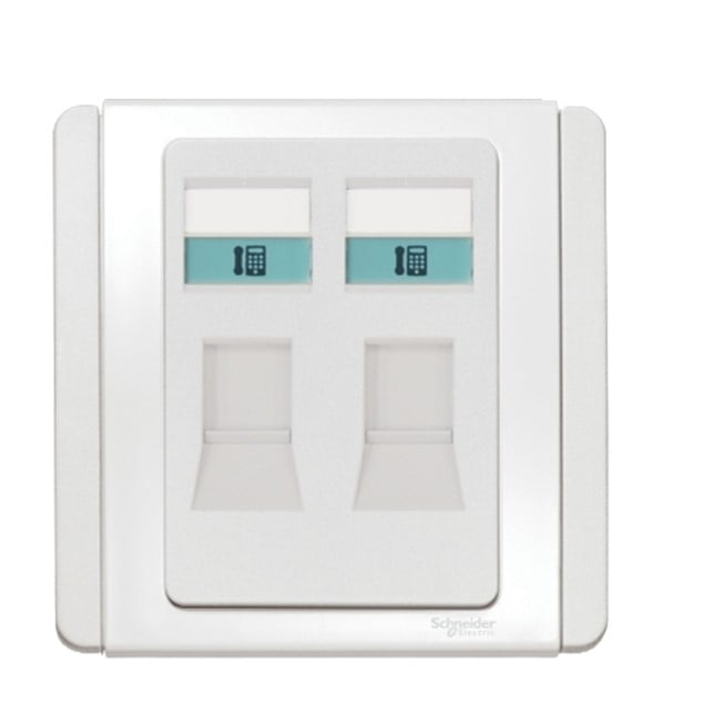 OUTLET TELP NEO E3032RJ_WW 2G TELP SOCKET WHITE SCHNEIDER