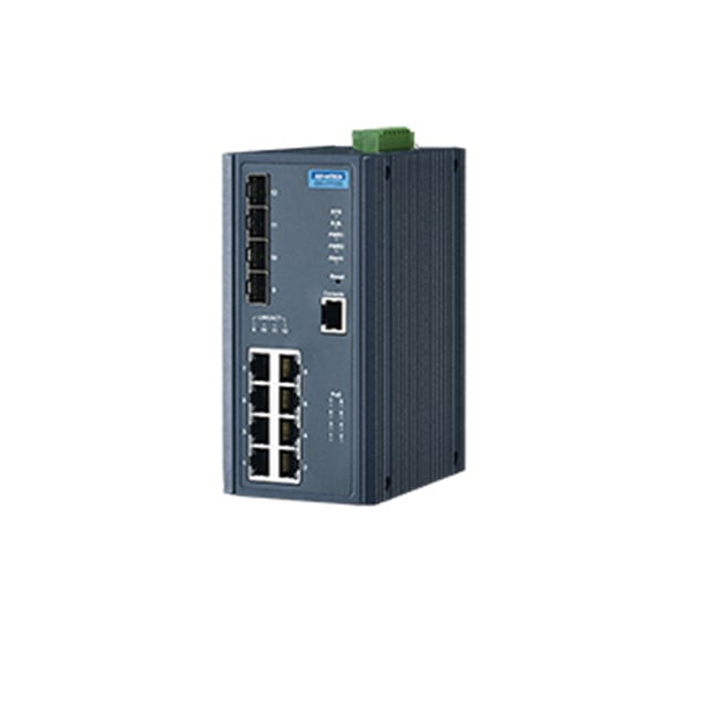 Advantech Managed Ethernet Switch, 8GE PoE and 4G SFP (EKI-7712G-4FPI-AU)