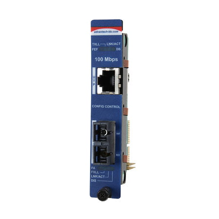 Advantech Managed Modular Media Converter, 100Mbps, Single-Strand 1550xmt, 20km, SC (IMC-751-SSR)