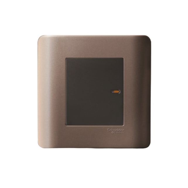 SAKLAR SINGLE ZENCELO SCHNEIDER E8431_1_SZ 1G 1W SILVER BRONZE