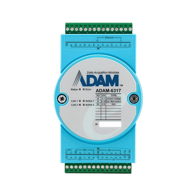 Advantech 18DI/18DO IoT Modbus/OPC UA Ethernet Remote I/O (ADAM-6350-A1)
