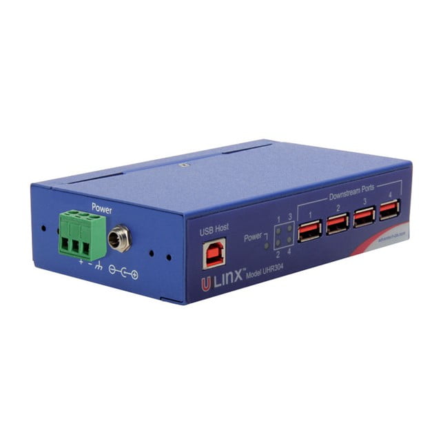 Advantech ULI-414CI - Industrial USB 2.0 Hub, 4 Port, Industrial, Isolated, High Retention Connectors (BB-UHR304)