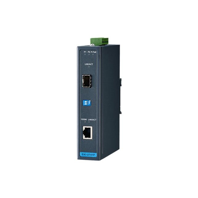 Advantech Giga Ethernet to SFP Fiber Converter (EKI-2741F-BE)