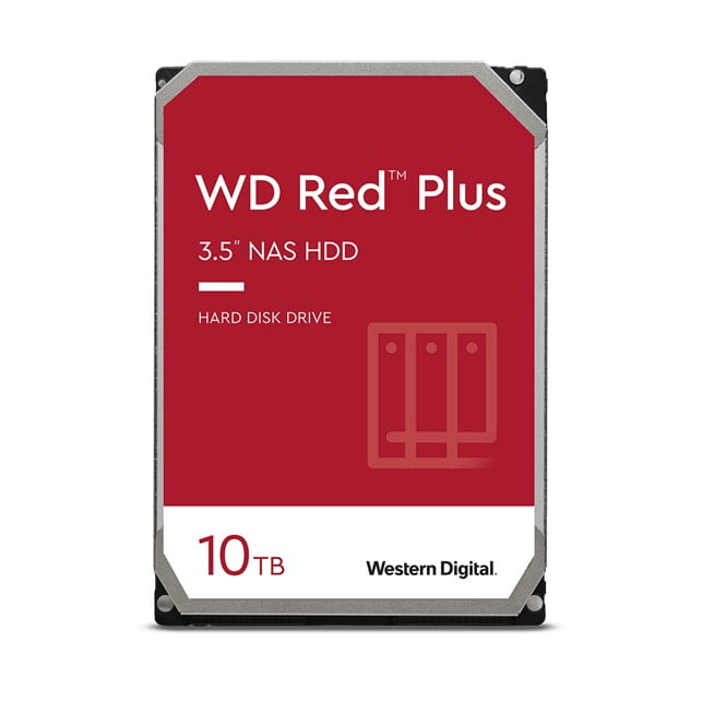 WD Red™ Plus NAS Hard Drive 3.5" 10TB (WD101EFBX)