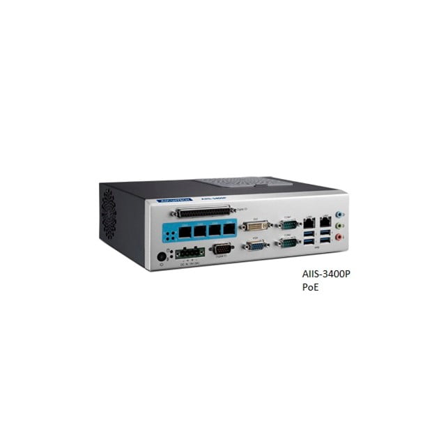 Advantech Modular IPC: H110, DDR4, 4 PoE, 2 LAN, 4 USB3.0, PCIe/PCI ext (AIIS-3410P-00B1)