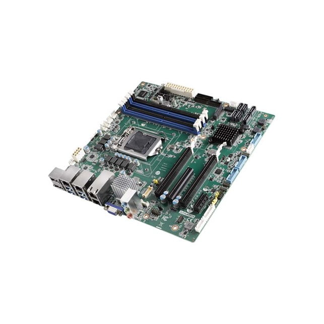 Advantech Industrial MircoATX Motherboard: LGA1200 mATX 2DP/8SATA/6COM/16USB/2*10GbE/W480E (AIMB-587F-00A1E)