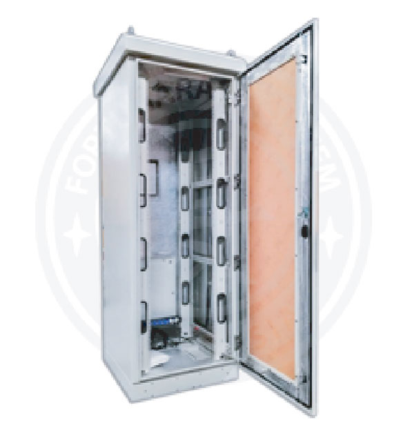 Fortunarack Outdoor Cabinet 15U Meet To IP 55 Double Door, with 4 point Cam lock system and Centrifugal Fan Cooling (Aluminium)