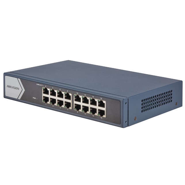 Hikvision 16 Port Gigabit Unmanaged Switch (DS-3E0516-E(B))