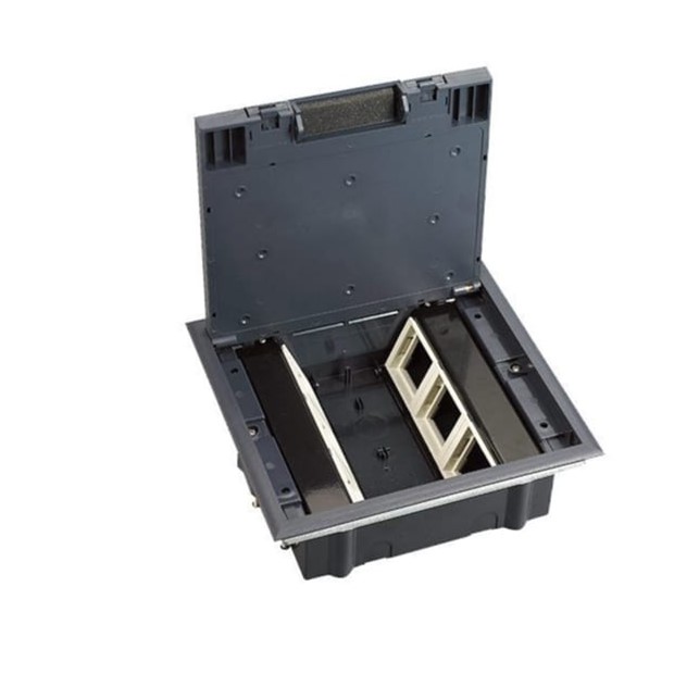 Floor socket box with cover lid (FS-24PS)